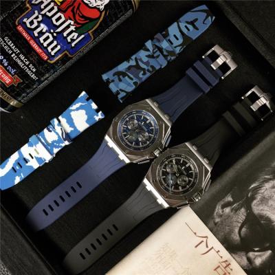 Replica  Royal Oak Offshore  A3126 Automatic Movement Mens Watch Blue Dial Rubber Strap A E84