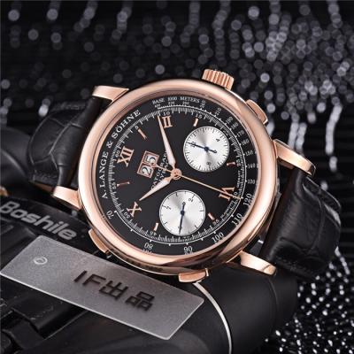 Replica Gig Dage Datograph 403.035 Automatic Mens Watch Rose Gold Brown Leather