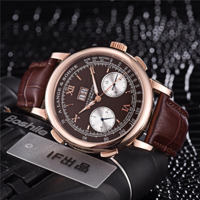 Replica Gig Dage Datograph 403.035 Automatic Mens Watch Rose Gold Brown Leather