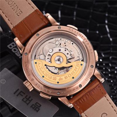 Replica Gig Dage Datograph 403.035 Automatic Mens Watch Rose Gold Brown Leather