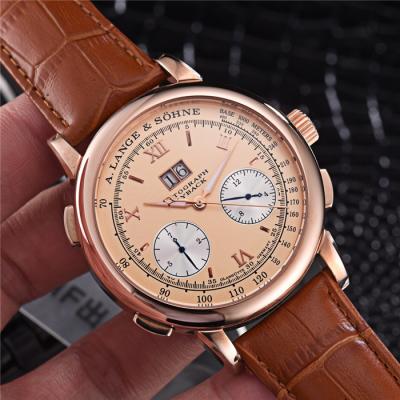 Replica Gig Dage Datograph 403.035 Automatic Mens Watch Rose Gold Brown Leather