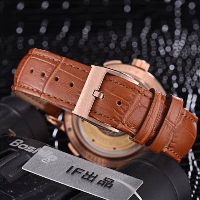 Replica Gig Dage Datograph 403.035 Automatic Mens Watch Rose Gold Brown Leather