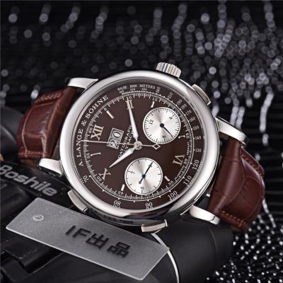 Replica Gig Dage Datograph 403.035 Automatic Mens Watch Steel Case Brown Leather