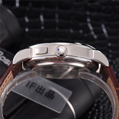 Replica Gig Dage Datograph 403.035 Automatic Mens Watch Steel Case Brown Leather