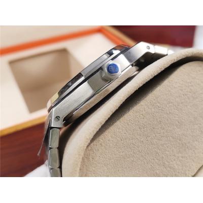 Replica  Royal Oak Miyota 8215 Automatic Movement Mens Watch White Dial Stainless steel E102