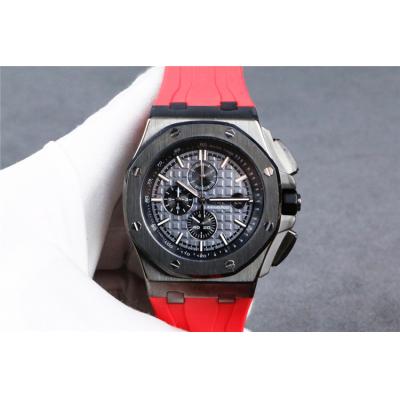 Replica  Royal Oak Offshore  A21J Automatic Movement Mens Watch Gray Dial Rubber Strap B    E109