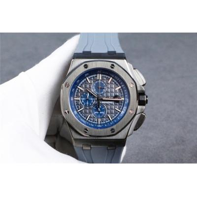 Replica  Royal Oak Offshore  A21J Automatic Movement Mens Watch Gray Dial Rubber Strap B    E109