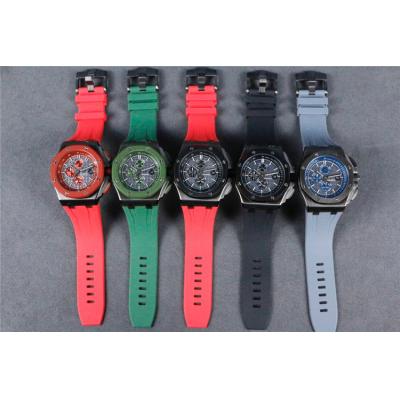 Replica  Royal Oak Offshore  A21J Automatic Movement Mens Watch Gray Dial Rubber Strap B    E109