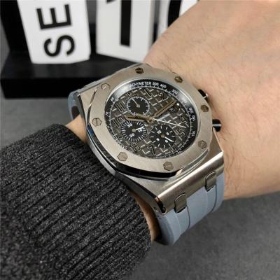 Replica Royal Oak Offshore A21J Automatic Movement Mens Watch Black Dial Rubber Strap B  E118