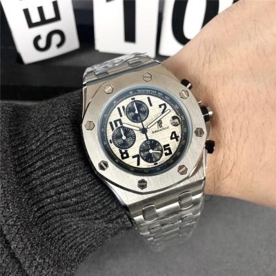 Replica  Royal Oak  Japan VK Quartz chronograph Mens Watch  Black Dial Stainless steel C  E119