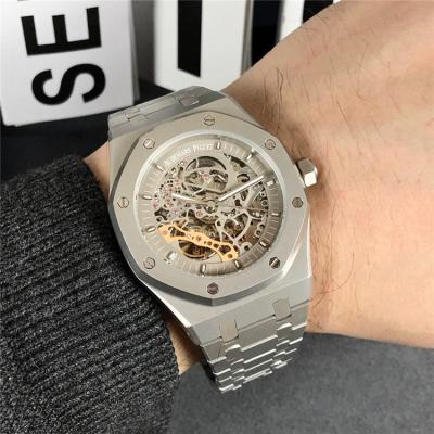 Replica Royal Oak  A21J Automatic Movement Mens Watch Skeleton Dial Stainless Steel E121