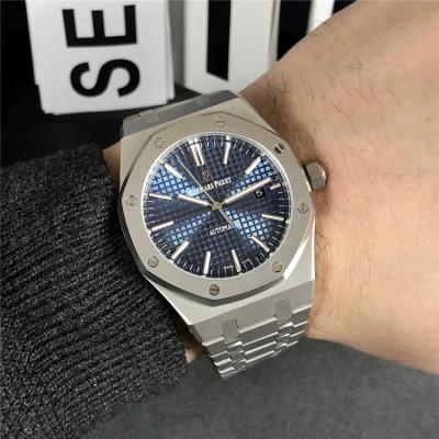 Replica Royal Oak  A21J Automatic Movement Mens Watch Blue Dial Stainless Steel E122