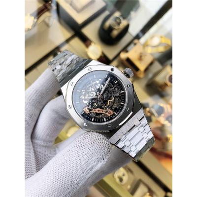 Replica Royal Oak  A21J Automatic Movement Mens Watch Skeleton Dial Stainless Steel E124