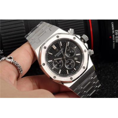 Replica Royal Oak  A21J Automatic Movement Mens Watch Black Dial Stainless Steel E125