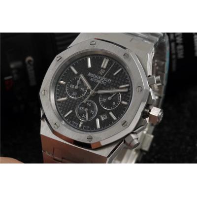 Replica Royal Oak  A21J Automatic Movement Mens Watch Black Dial Stainless Steel E125