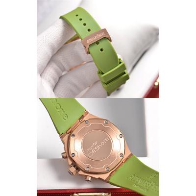 Replica Royal Oak Offshore A21J Automatic Movement Womens Watch Green Dial Rubber Strap A E127