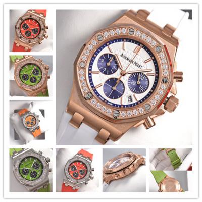 Replica Royal Oak Offshore A21J Automatic Movement Womens Watch White Dial Rubber Strap B E127