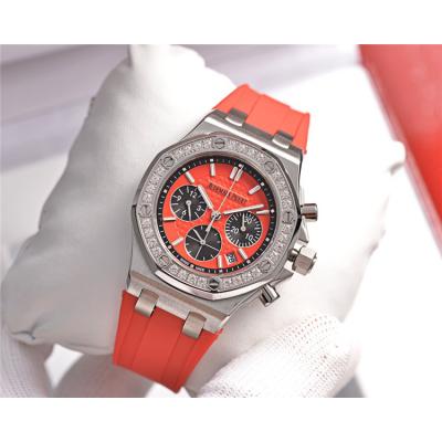 Replica Royal Oak Offshore A21J Automatic Movement Womens Watch White Dial Rubber Strap B E127