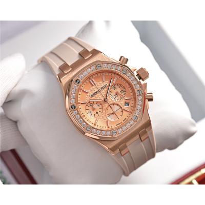 Replica Royal Oak Offshore A21J Automatic Movement Womens Watch White Dial Rubber Strap B E127