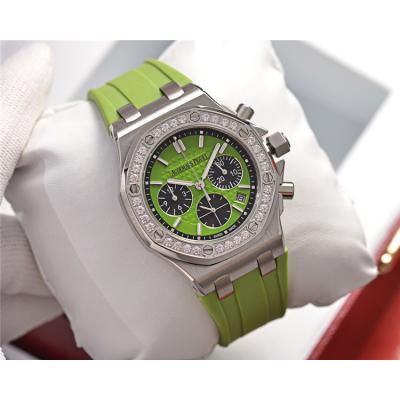 Replica Royal Oak Offshore A21J Automatic Movement Womens Watch White Dial Rubber Strap B E127