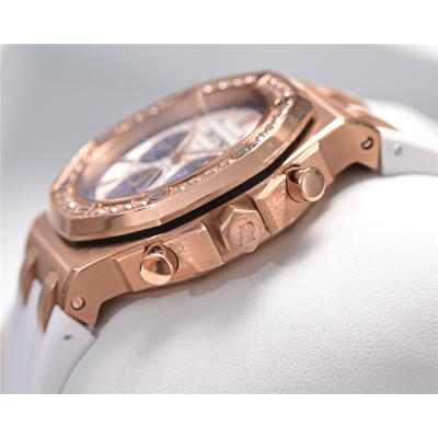 Replica Royal Oak Offshore A21J Automatic Movement Womens Watch White Dial Rubber Strap B E127