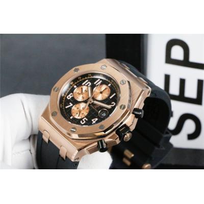 Replica Royal Oak Offshore A21J Automatic Movement Mens Watch Black  Dial Rubber Strap  E132