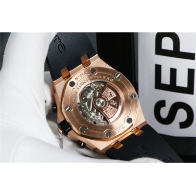 Replica Royal Oak Offshore A21J Automatic Movement Mens Watch Black  Dial Rubber Strap  E132