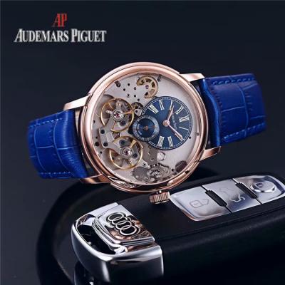 Replica Royal Oak  A21J Automatic Movement Mens Watch Tourbillon Dial Leather  Strap A E135