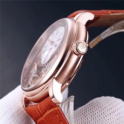 Replica Royal Oak  A21J Automatic Movement Mens Watch Tourbillon Dial Leather  Strap A E135