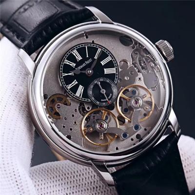 Replica Royal Oak  A21J Automatic Movement Mens Watch Tourbillon Dial Leather  Strap B E135