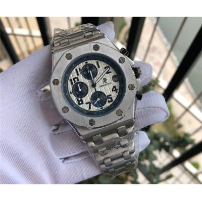 Replica  Royal Oak Offshore  Japan Quartz chronograph  Movement Mens Watch Black Dial Stainless steel B  E137