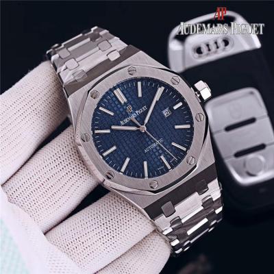 Replica Royal Oak  Miyota A8215 Automatic Movement Mens Watch Blue Dial Rose Gold E154