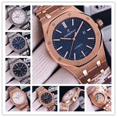 Replica Royal Oak  Miyota A8215 Automatic Movement Mens Watch Blue Dial Rose Gold E154