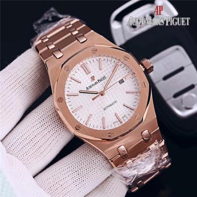 Replica Royal Oak  Miyota A8215 Automatic Movement Mens Watch Blue Dial Rose Gold E154