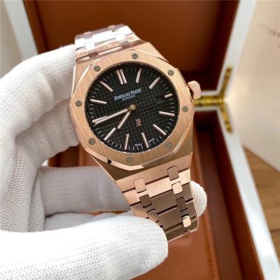 Replica Royal Oak  A21J  Automatic Movement Mens Watch White Dial Two Tone Rose Gold E174