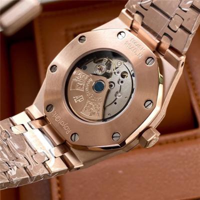 Replica Royal Oak  A21J  Automatic Movement Mens Watch White Dial Two Tone Rose Gold E174