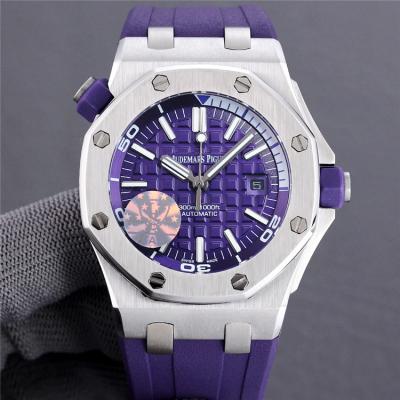 Replica Royal Oak Offshore A21J  Automatic Movement Mens Watch Blue  Dial Rubber Strap E189