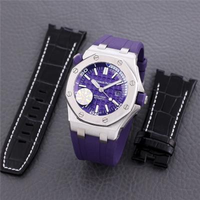 Replica Royal Oak Offshore A21J  Automatic Movement Mens Watch Blue  Dial Rubber Strap E189