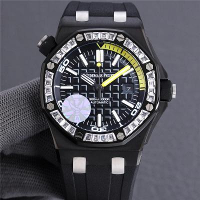 Replica Royal Oak Offshore A21J  Automatic Movement Mens Watch Black Dial Rubber Strap A E190