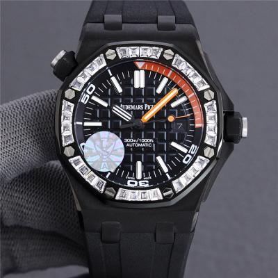 Replica Royal Oak Offshore A21J  Automatic Movement Mens Watch Black Dial Rubber Strap A E190