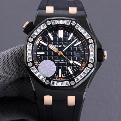 Replica Royal Oak Offshore A21J  Automatic Movement Mens Watch Black Dial Rubber Strap A E190