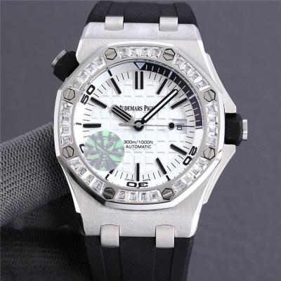 Replica Royal Oak Offshore A21J  Automatic Movement Mens Watch Green Dial Rubber Strap C E190