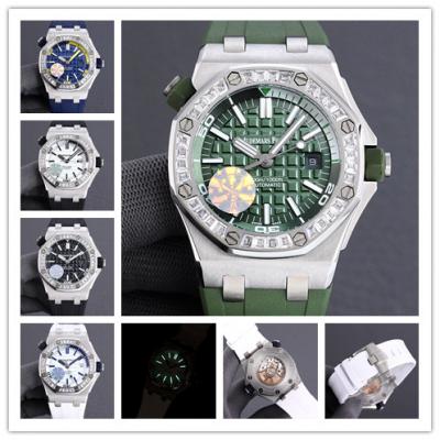 Replica Royal Oak Offshore A21J  Automatic Movement Mens Watch Green Dial Rubber Strap C E190