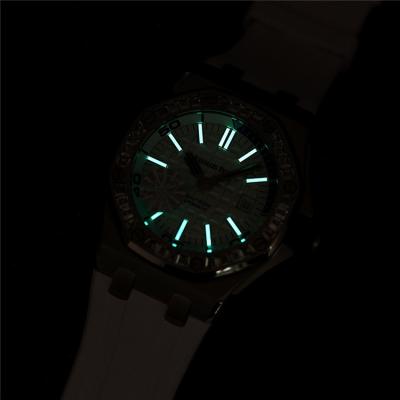 Replica Royal Oak Offshore A21J  Automatic Movement Mens Watch Green Dial Rubber Strap C E190