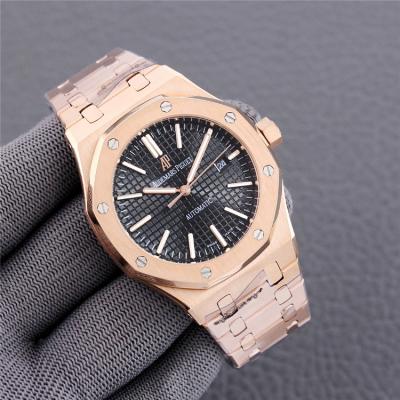 Replica Royal Oak  A21J  Automatic Movement Mens Watch  Green Dial Rose Gold A E191