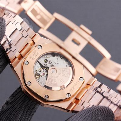 Replica Royal Oak  A21J  Automatic Movement Mens Watch  Green Dial Rose Gold A E191