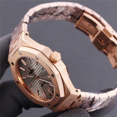 Replica Royal Oak  A21J  Automatic Movement Mens Watch  Green Dial Rose Gold A E191