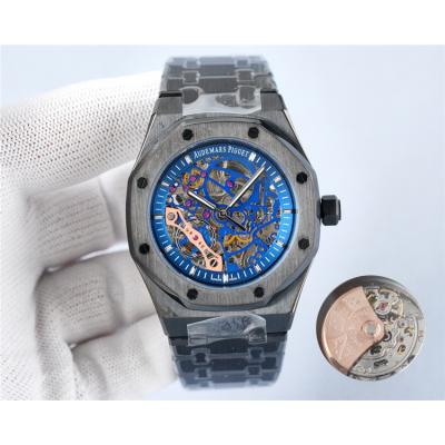 Replica Royal Oak  A21J  Automatic Movement Mens Watch Skeleton Dial PVD Steel B E199