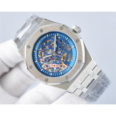 Replica Royal Oak  A21J  Automatic Movement Mens Watch  Skeleton Dial  Stainless steel C E199