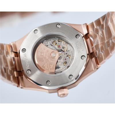 Replica Royal Oak  A21J  Automatic Movement Mens Watch Skeleton Dial Rose Gold D  E199